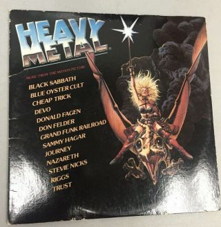1981 Heavy Metal Double Soundtrack Album Black Sabbath Devo Nazareth And More