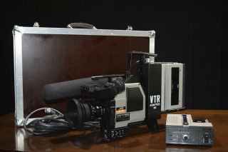Restorated Vintage Camcorder JVC BY - 110 Video Camera VTR ADAPTER VHS BR - 1600EG 3