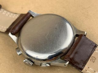LEMANIA 1950s MILITARY STYLE CHRONOGRAPH LARGE VINTAGE MEN ' S WATCH 5