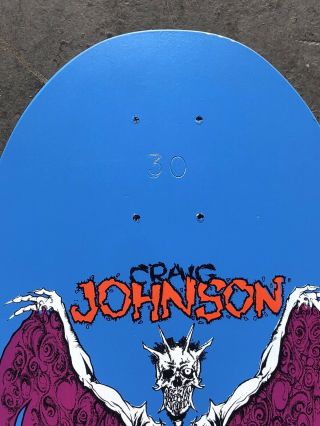 Vintage 1986 ZORLAC Craig Johnson Fire Demon Skateboard Deck 3