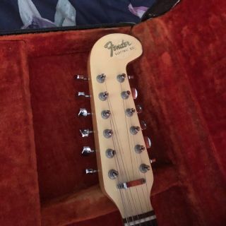 Vintage Fender Electric 12 String Guitar Has Been Repainted w Case PU ONLY 3