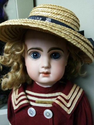 Extraordinari antique Jumeau doll closed mouth sailor costume 2