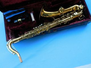 Vintage Playable Conn 10m Tenor Sax Saxophone Naked Lady Rolled Tone Holes 1934