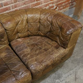 De Sede Leather Modular Sectional Vintage Sofa 70s,  Switzerland 4