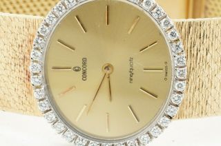 Concord vintage heavy 14K gold elegant 1.  08CTW VS1/F diamond quartz ladies watch 4
