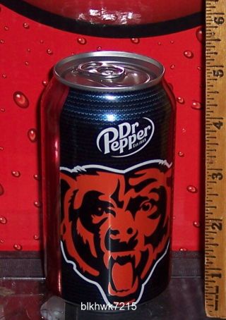2016 Dr Pepper Chicago Bears 12 Oz Dr Pepper Can Full