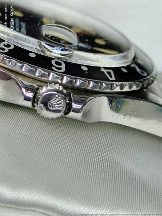 16750 Rolex GMT Master Cool Black on Black Steel Vintage Mens Watch 6