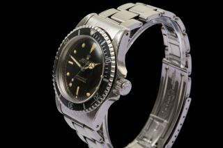 Vintage Rolex Submariner 5513 Gilt Swiss Only Exclamation Mark Dial Wrist Watch 4