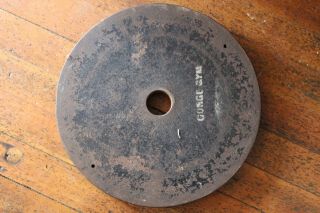 VINTAGE ZUVER ' S HALL OF FAME GYM 50LB WEIGHT PAIR 4
