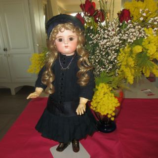 20 " Francois Gaultier With Antique Clothes.  French Antique Doll