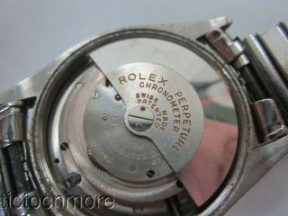 VINTAGE ROLEX OYSTER PERPETUAL CHRONOMETER WATCH MENS 6085 BLACK DIAL 1950s 3