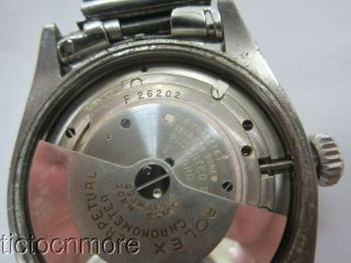 VINTAGE ROLEX OYSTER PERPETUAL CHRONOMETER WATCH MENS 6085 BLACK DIAL 1950s 5