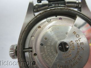 VINTAGE ROLEX OYSTER PERPETUAL CHRONOMETER WATCH MENS 6085 BLACK DIAL 1950s 6