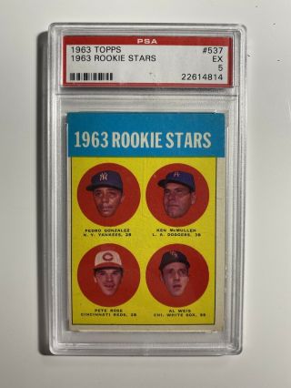 1963 Topps Rookie Stars - 537 - Psa 5
