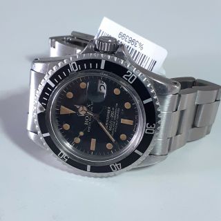 Vintage Rolex Submariner Steel 40 mm Black Dial Automatic Watch 1680 Circa 1968 2