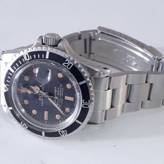Vintage Rolex Submariner Steel 40 mm Black Dial Automatic Watch 1680 Circa 1968 3