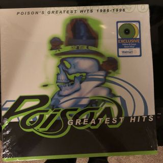 Poison Greatest Hits 2 Lp Green And Yellow Vinyl New/ready To Ship