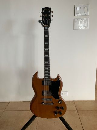 Vintage Gibson Sg Standard Walnut Finish 1970 - 72.  All.