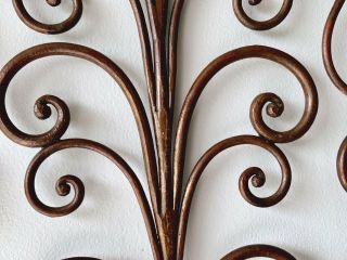 Vintage Italian Hand Forged Wrought Iron Headboard with Stunning Design King 5
