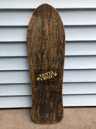 1980’s Santa Cruz Corey O’Brien Reaper Skateboard Deck Brown Cloak Rare 5