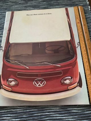 Lower Costs 1969 Volkswagen The Car That Comes In A Box Station Wagon Brochure