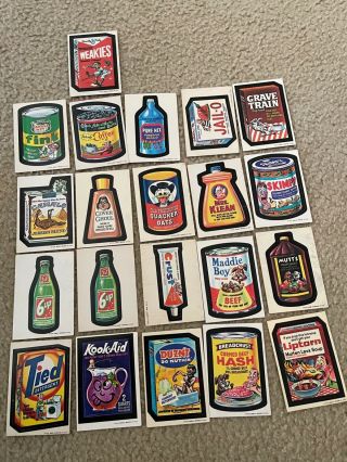 Wacky Packages 1973 Series 1 - White Backs 20/30 Vg