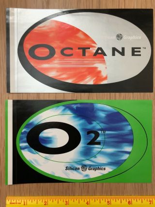 Vintage Silicon Graphics Sgi Octane O2 Full Color Sticker 90s