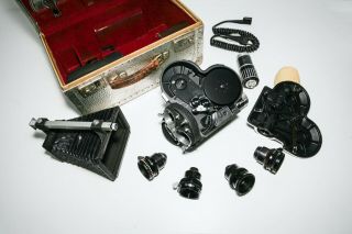 Vintage Arriflex 16mm Cine Camera Model 16S with 2