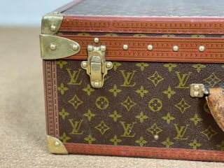 Louis Vuitton Alzer 65 Monogram Hard Sided Suitcase Vintage Trunk With Tray 3