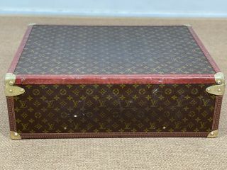 Louis Vuitton Alzer 65 Monogram Hard Sided Suitcase Vintage Trunk With Tray 5