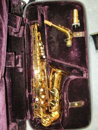 Vintage Selmer Paris Mark Vi Alto Saxophone Mother Pearl Keys Engraved In Case