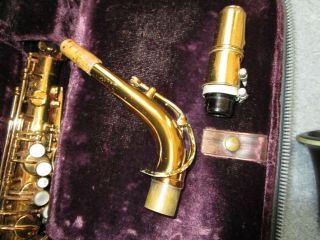 Vintage Selmer Paris Mark VI Alto Saxophone Mother Pearl Keys Engraved in Case 3