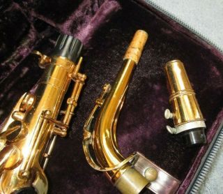 Vintage Selmer Paris Mark VI Alto Saxophone Mother Pearl Keys Engraved in Case 6