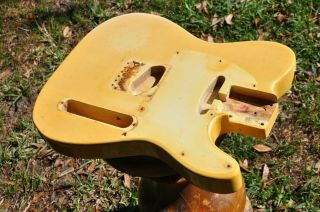1972 - 1973 Vintage Fender Telecaster Ash Body Olympic White Blonde Tele 5.  8 Lbs