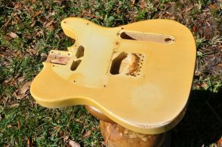 1972 - 1973 Vintage Fender Telecaster Ash Body Olympic White BLONDE Tele 5.  8 LBS 2
