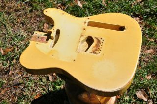 1972 - 1973 Vintage Fender Telecaster Ash Body Olympic White BLONDE Tele 5.  8 LBS 4