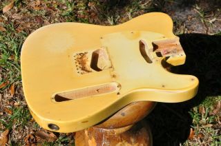 1972 - 1973 Vintage Fender Telecaster Ash Body Olympic White BLONDE Tele 5.  8 LBS 6