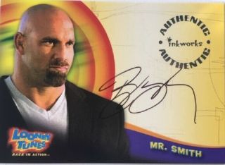 Bill Goldberg Autograph A5 From Looney Tunes Back In Action