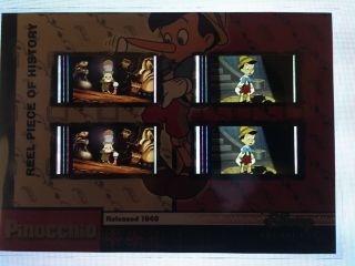 Pinocchio Ph30 Disney Treasures Series 2 Reel Piece Of History Quad Film Card