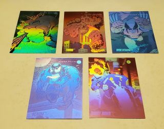 1992 Impel Marvel Universe 3 Hologram Complete Set H1 - H5 Chase Cards Rare
