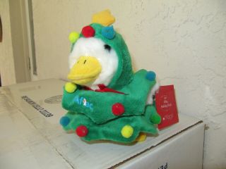 Aflac Rare 6” Holiday Talking Duck Year 2009 Christmas Tree Macy’s