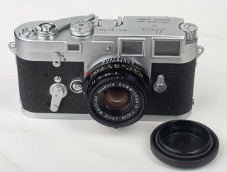 Vintage Leica M3 - 951728 Camera 1959 w/ 3 Lenses,  Lens Adaptor,  Ball Head,  Strap 2