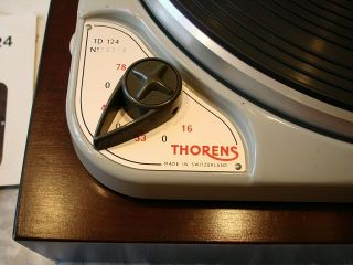 Vintage Thorens TD - 124 Turntable With Ortofon Tonearm TD124 3