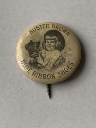 1910’s Buster Brown Blue Ribbon Shoes Pin