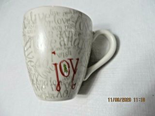 Starbucks Joy 2005 Mug - Cup - Red And White Holiday Christmas Love Live