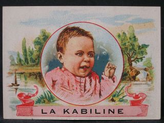 La Kabiline: Rare Et Très Jolie Chromo,  Visage D 