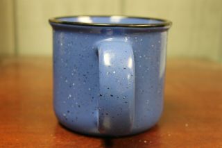 Marlboro Unlimited Coffee Mug Cup Blue Speckled Black Rim 3
