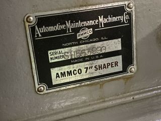 7” AMMCO METAL SHAPER W/ STAND,  Shape Vintage Home Machine Shop Mill Delta 5