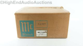 McIntosh MC 7200 Stereo Power Amplifier - 200 Watts - Vintage - Audiophile 6