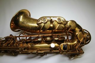 Vintage 1937 Selmer Balanced Action Alto Saxophone w/ Case 3